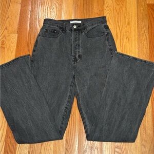 EUC PacSun Women's Black Boot Cut Jeans Button fly size 26